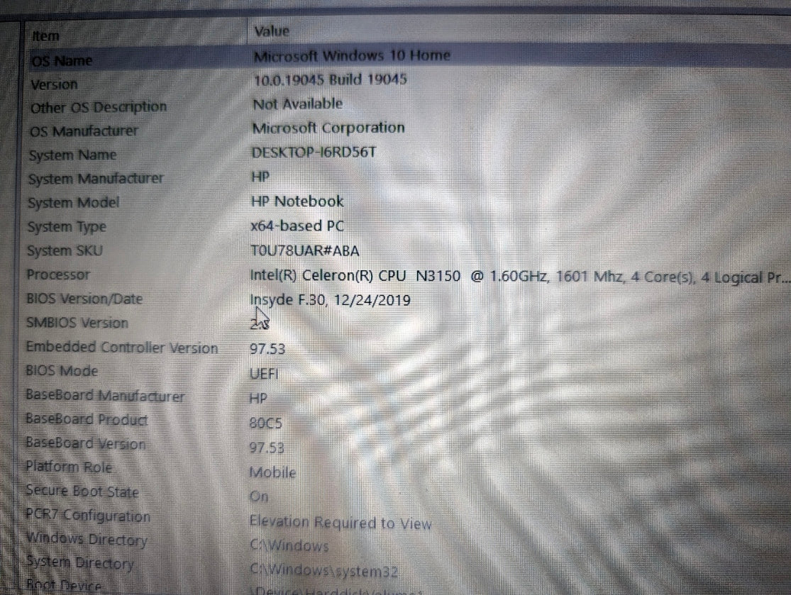 HP Notebook 15" Touchscreen Laptop Intel Celeron N3150 4GB Ram 1TB HDD *Battery*