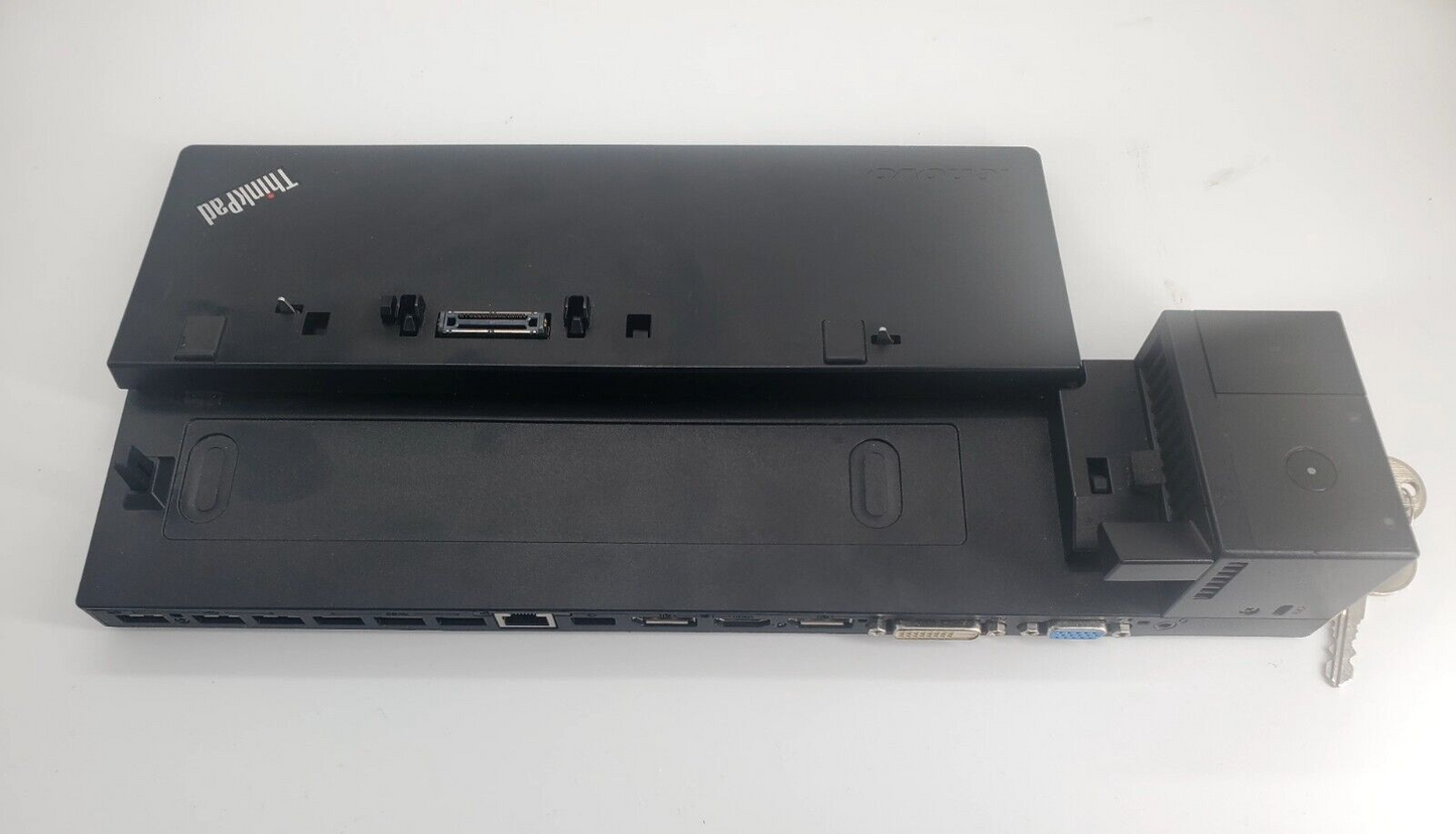 Genuine Lenovo ThinkPad Ultra Dock Type 40A2 Docking Station w/Key + 90W Adapter