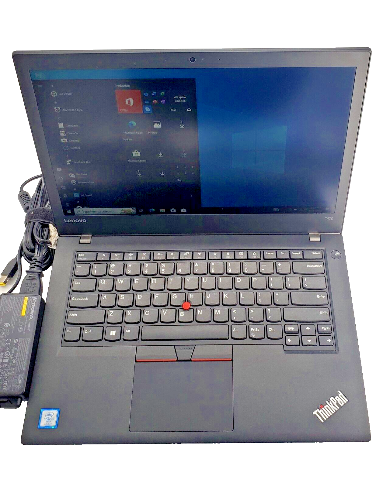 Lenovo ThinkPad T470 14 FHD Laptop Core i5-7300u 2.6Ghz 16GB 256GB SSD Win 10 + Charger