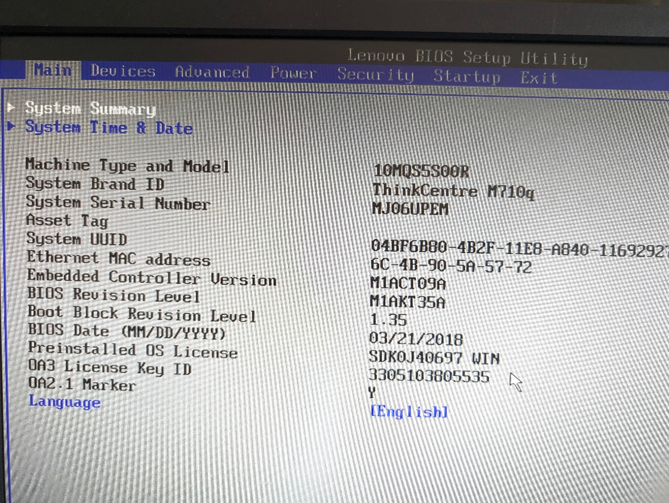 Lot of Lenovo ThinkCentre M710Q Tiny Desktop Pentium G4560T 12GB RAM 500GB HDD