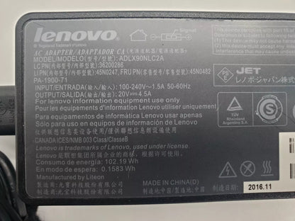 Lenovo 90W 20V 4.5A AC Adapter Power Supply 