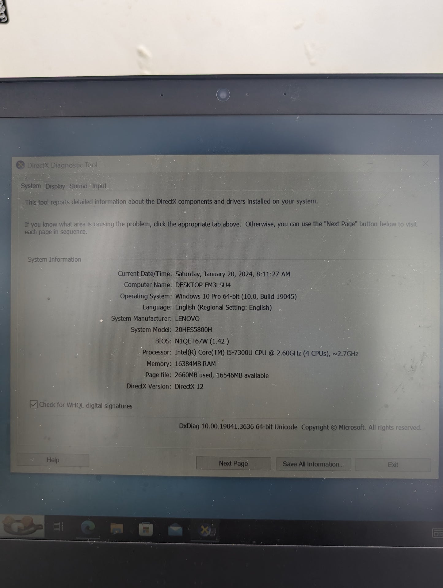 Lenovo ThinkPad T470 Laptop w/Docking Station