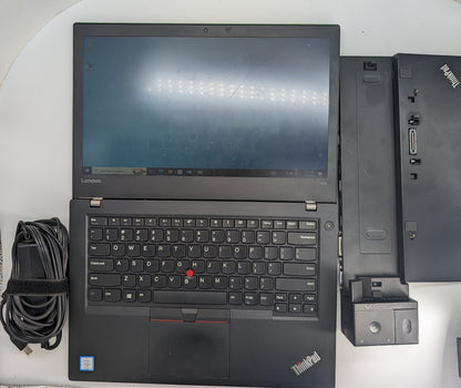 Lenovo ThinkPad T470 Laptop w/Docking Station
