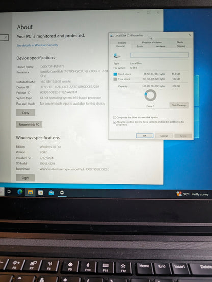 Lenovo ThinkPad P51 i7-7700HQ 16GB RAM 512GB NVMe SSD Laptop QUADRO M1200 + DOCK